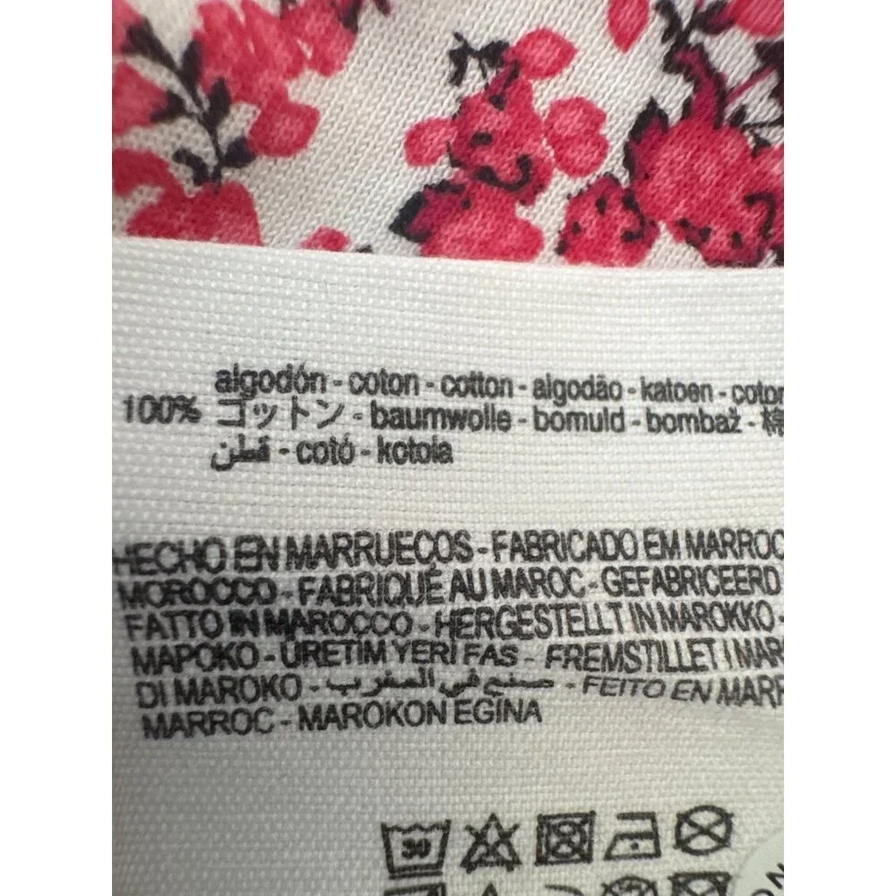 2/$30 ZARA Medium Floral Print Top With Puff Sleeves